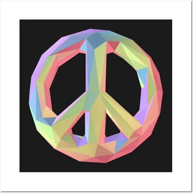 Rainbow Peace Wall Art by HaydenWilliams